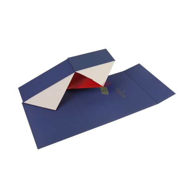Collapsible Folding Rigid Cardboard Gift Packaging Box , Magnetic Closure Paper Box Custom logo Printed