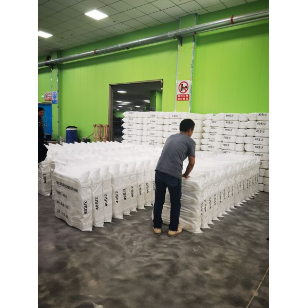 Recycle Spun Polyester Yarn 22s with GRS certificate