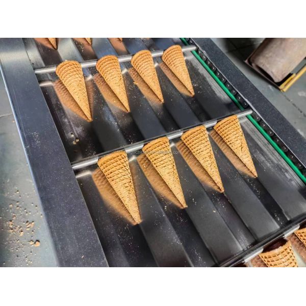Customized Waffle Cone Baking Machine for Different Shape Rolled Ice Cream Cones