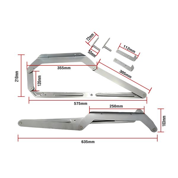 Folding Sofa Bed Accessories Pull-out Bed Hinges Functional Sofa Bed Drawer Hinges Furniture Hardware