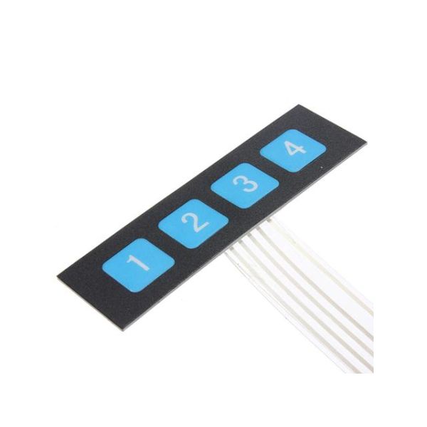 1*4 4 Key Matrix Membrane Switch Keypad Control Panel Extended Keyboard Super Slim