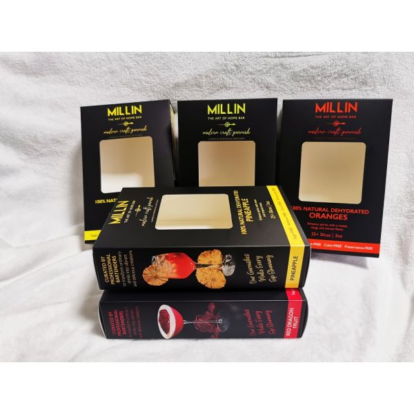 Customized Cardboard Dry Fruit Packaging Carton Box With Offset Printing Spot UV
