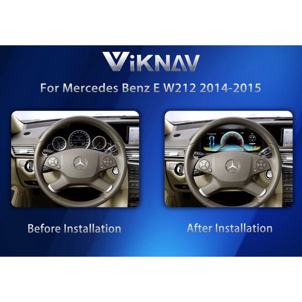 VIKNAV Digital Instrument Panel Car Cluster Mercedes Benz E-Class W212 2014-2015