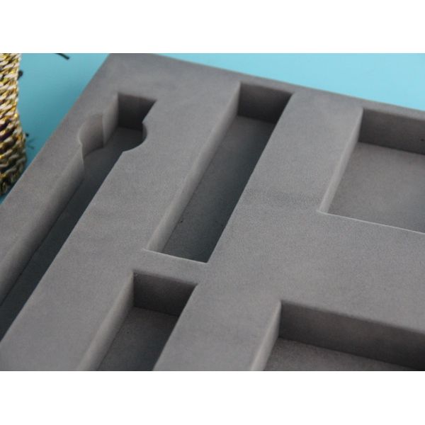 Large Size Tool Box Foam Inserts , Custom Die Cut Eva Foam Tray Gray Color