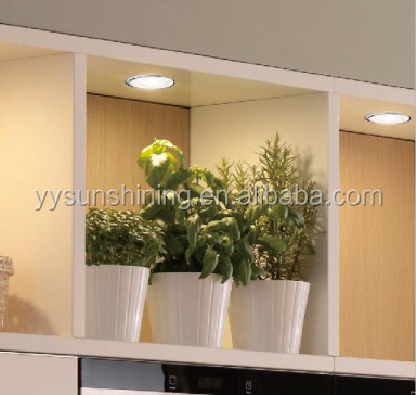 Super Thin Round LED Under Cabinet Light for Surface Mounting and Downward Lighting