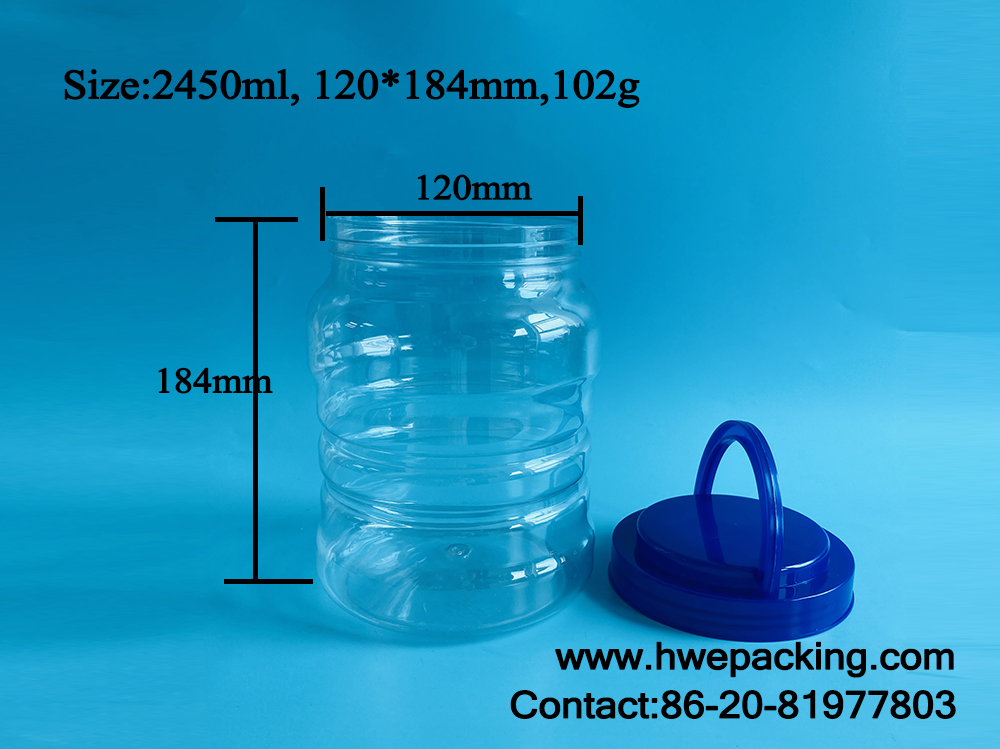 83OZ Leak Proof Plastic Jar For Electronic Parts Machine Elements