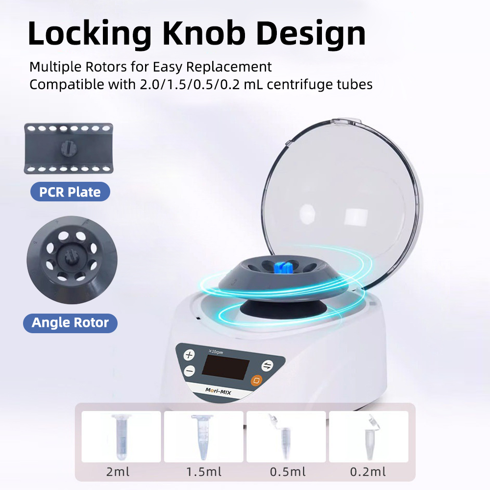 Mini Centrifuge, Laboratory Variable Speed Micro Centrifuge, Serum Separator for Veterinary Pet Medical Use