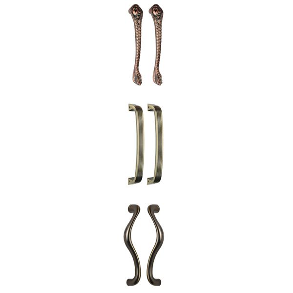 Antique Cabinet Hardware Drawer Pulls Bespoke Color Surface Treatment