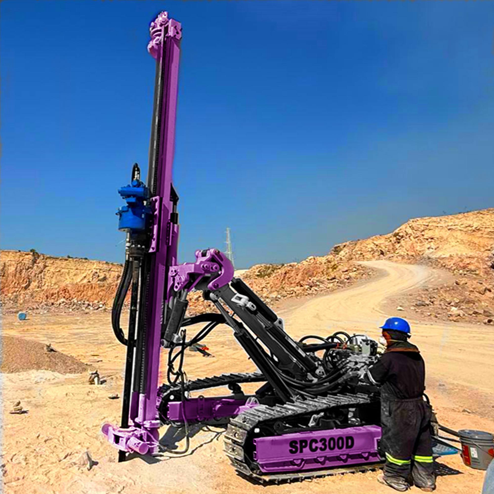 Crawler Pneumatic Drilling Machine Strong Feed Performance Mining Drill Rig Hydraulic DTH Drilling Rig Manufacturer