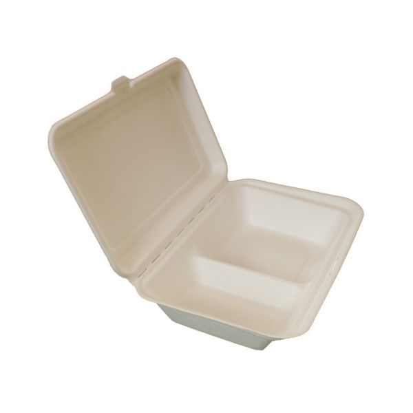 Customized Sugarcane Bagasse Pulp Clamshell for Your Business Needs