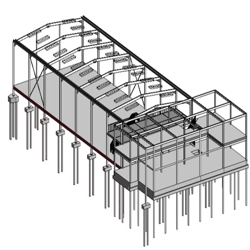Customized Size High Durability Wind Resistance Prefab Steel Structure Industrial Steel Building