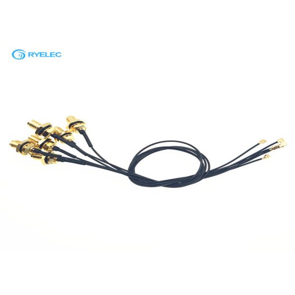 Waterproof 50ohm RF Cable Assemblies RP SMA Rear Bulkhead Connector Available