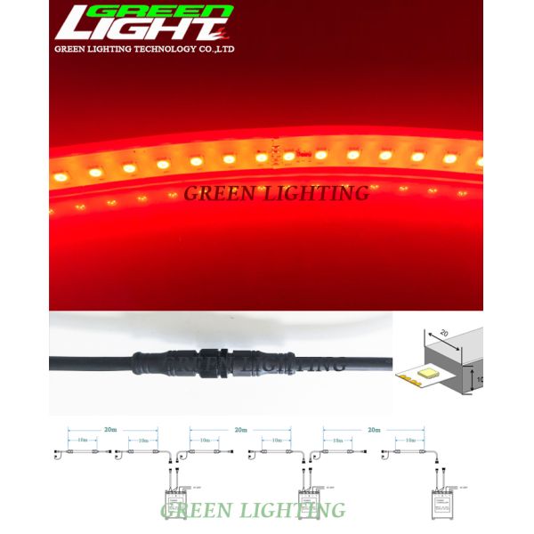 576LM DC36V Flexible underground LED Strip Light SMD5050 Explosive Proof