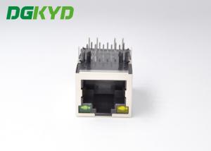Quality Shielded Tab Up Gige Cat6 RJ45 Single Port PBT Housing for sale