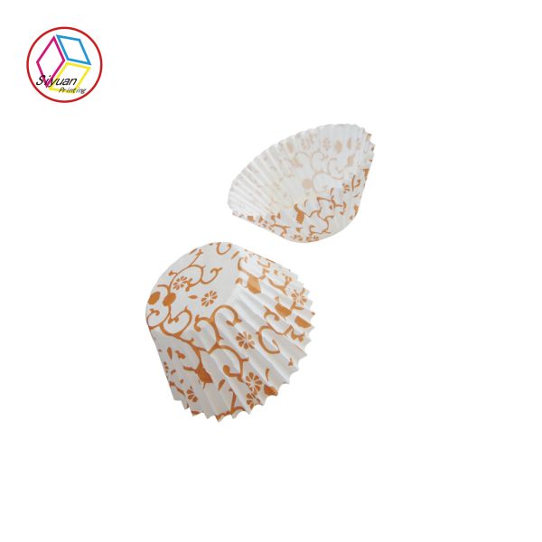 Food Grade Cupcake Wrapping Paper Solid Color Printing PET Lamination