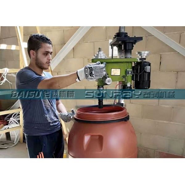 Fully Automatic Blow Moulding Machine , 200 Litre Blue Plastic Drum Making Machine SRB120A