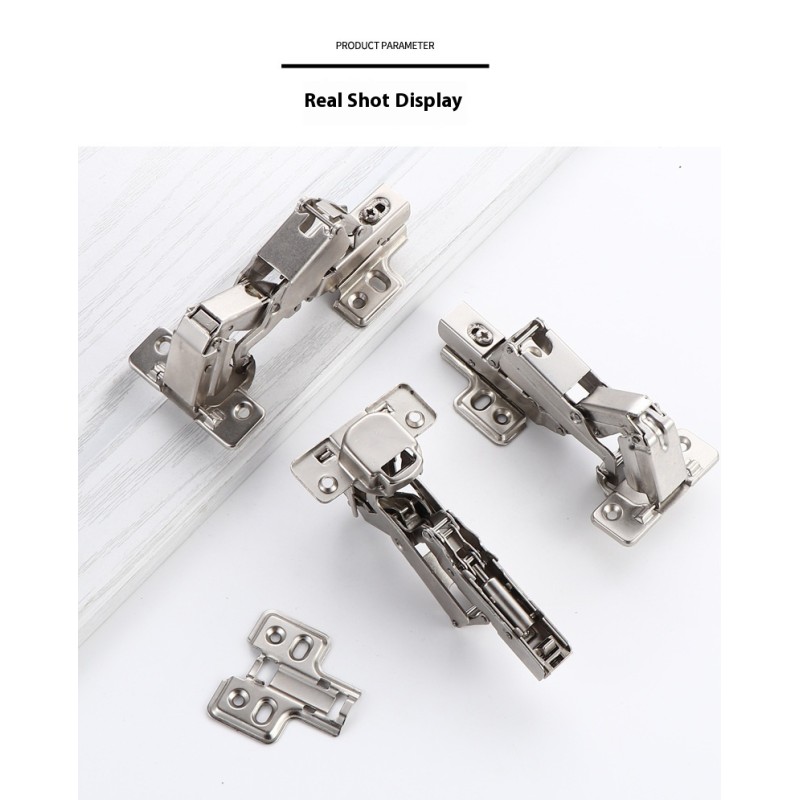 Modern Design 35mm Diameter Large Angle Foldable Hydraulic Buffer Damping 165 Degree Cold Steel Special-Shaped Hinge Living Room