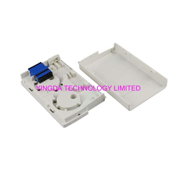 2 Core optical fiber termination box load with SC/upc duplex adapter and pigtails
