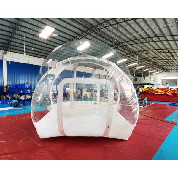 Single Tunnel Clear Dome Inflatable Crystal Bubble Tent