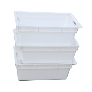 Customize Surface Handling Stackable Plastic Crate for Turnover Nesting