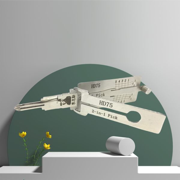 Lishi Motorcycle Tool HD75 Model for Non-destructive Entry with Multi-Stage Picking Process