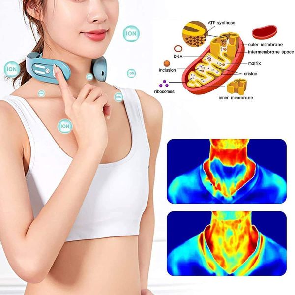 Massage Apparatus Hot Tens Pulse Neck Massager with Heating Function