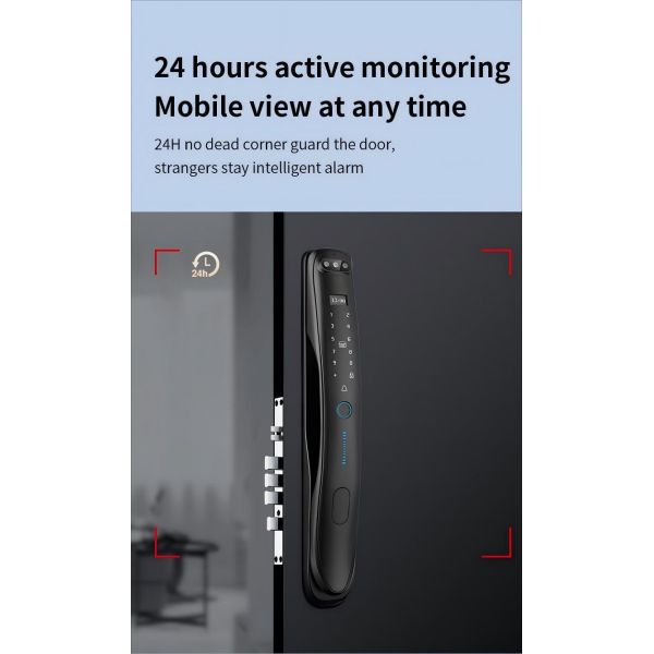S931Max 21 Languages 3D Face ID Smart Home Door lock Tuya Video Intercom Fingerprint & Key Card Access