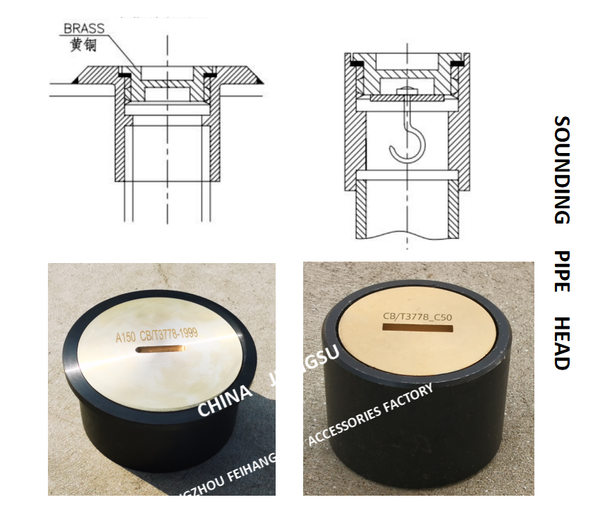 SOUNDING INJECTION HEAD, SOUNDING HEAD, TEMPERATURE MEASURING HEAD, SOUNDING PIPE HEAD FH-A50 CB / T3778-1999