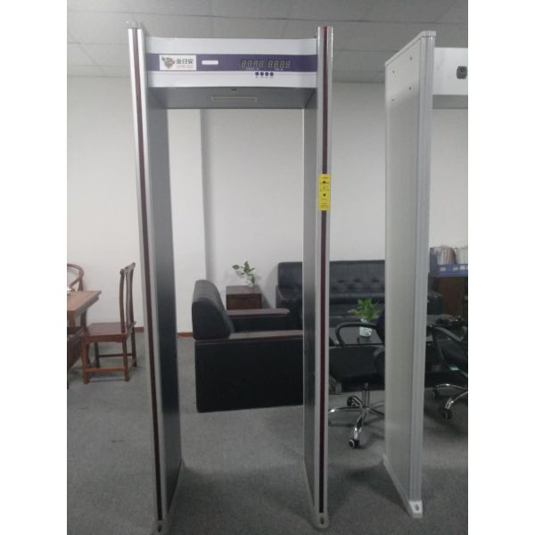 Temperature Detection Walk Through Metal Detector , Multi Zone Metal Detector