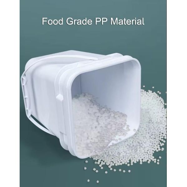 Wholesale Color PP Food Grade Rectangular Plastic Bucket Can Be Customized Printed Containers
