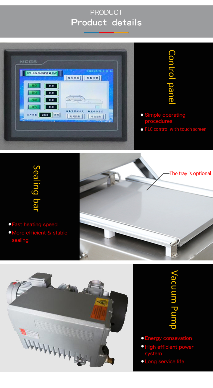 DZ-820/2SA Double Chambers Vacuum Packaging Machine for Pork Beef Easy to and Versatile