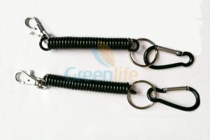Quality Spring Expanding Coiled Key Lanyard With Eco - Friendly Strong PU Material for sale