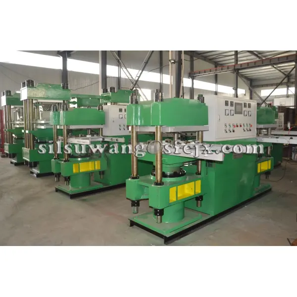 Automatic Grade Twin Press with 2.50MN Total Pressure and Vertical Structure for Rubber Vulcanizing