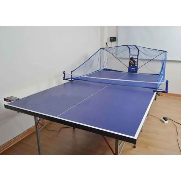 Floor Type No Ball Jamming Table Tennis Robot / Ball Feeding Pipeline