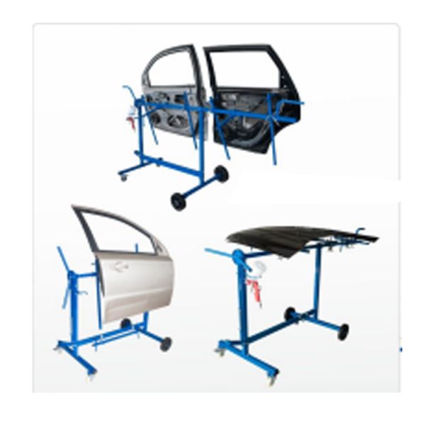 Multi-angle paint drying rack showing full assembly and components