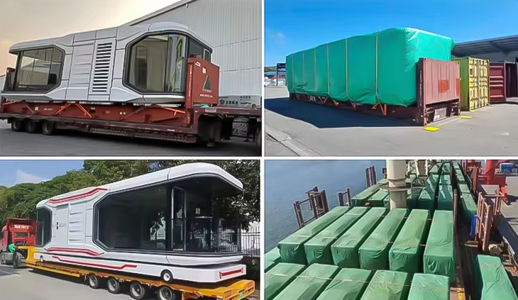 High-End Prefabricated Steel Mobile Studio Convenient Mobile Villa Solution