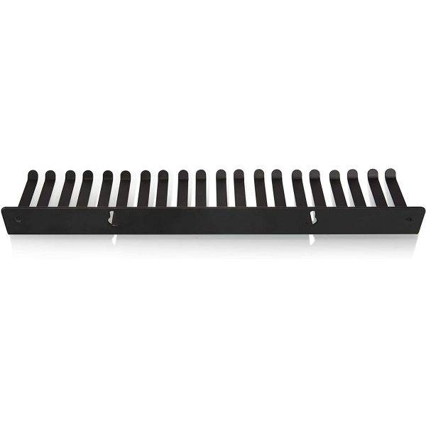 Customized Logo Print Iron Modular Patch Cable Holder Wall Mountable Hanger Claw 19 Slots