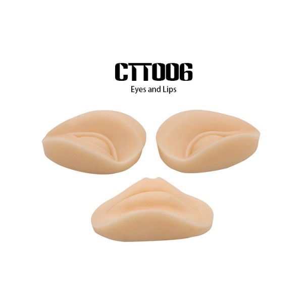 Silicone Rubber Eyes Permanent Makeup Practice Skin Lips For Beginner