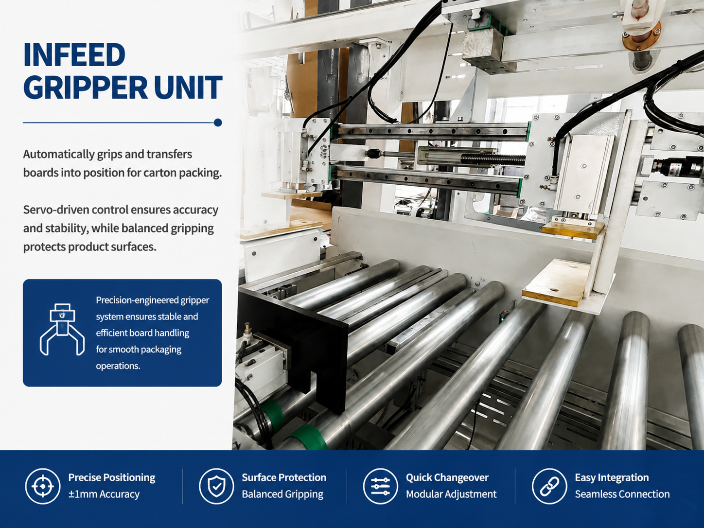 Automatic Packaging Machine for Square LVT Flooring with Labeling Solution
