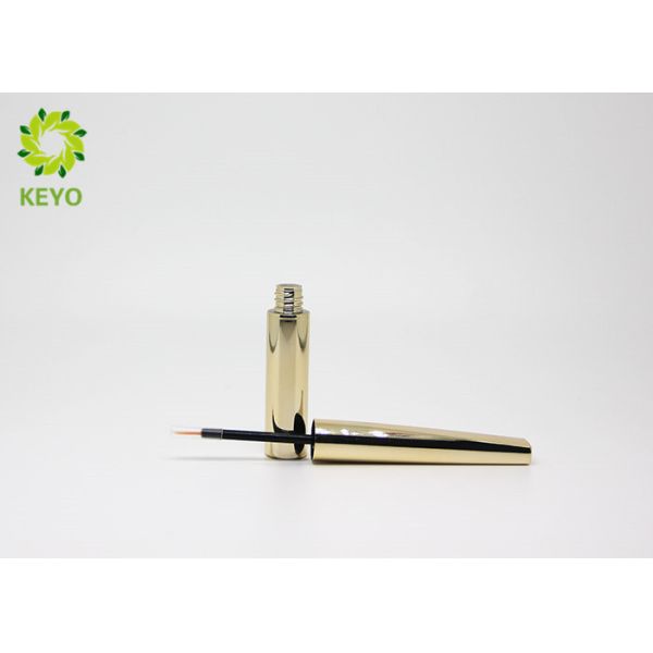 Golden Plastic Empty Eyeliner Tubes Unique Style Eyeliner Packaging Containers
