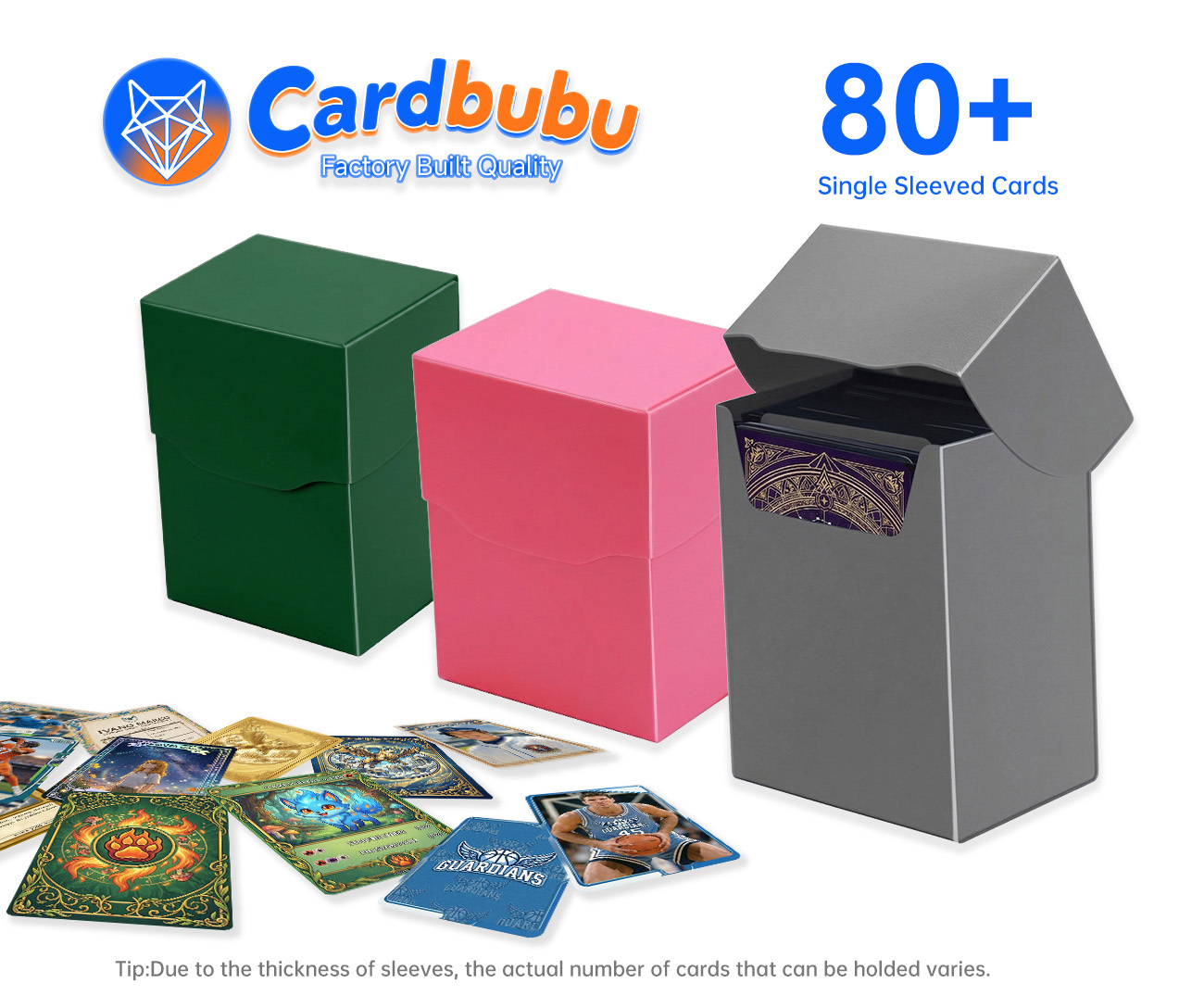 Game Plastic Deck Box Personalized Logo Packaging Trading Playing Card Box