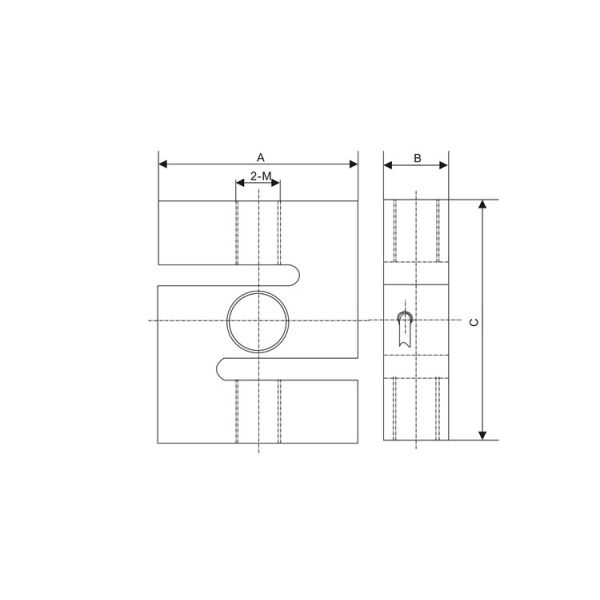 Ruijia Hopper scale S type load cell 300kg suitable for electronic platform scales, hopper scales
