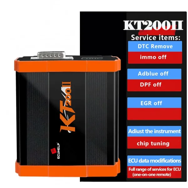 ECUHELP KT200II KT200 Gen2 ECU Programmer Full Version with Offline Workstation for Car Truck Motorbike Tractor Boat