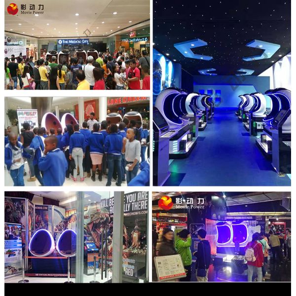 Magic 9D VR Egg simulator Double Seats VR Roller Coaster Indoor entertainment