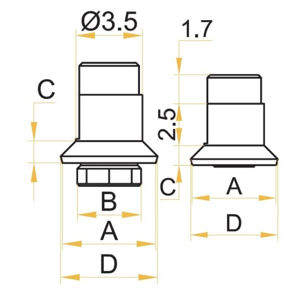 ITI Straumann Tissue Level Synocta® Titanium Ti Base Abutment Compatible NNC 3.5mm/ RN 4.8mm/ WN 6.5mm