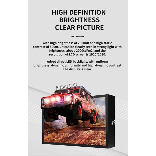 Customizable Outdoor Lcd Digital Signage With Ac 110-240v