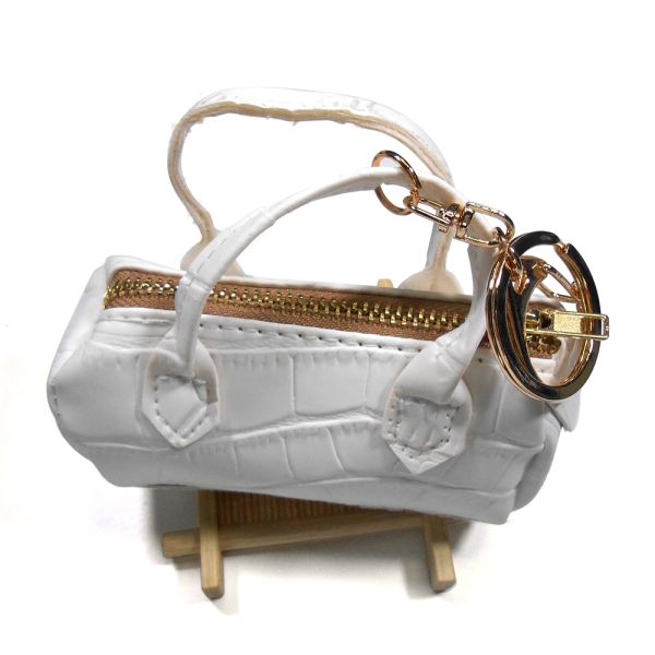 Cute Handmade Polyester Backpack Keychain With Brass Plating