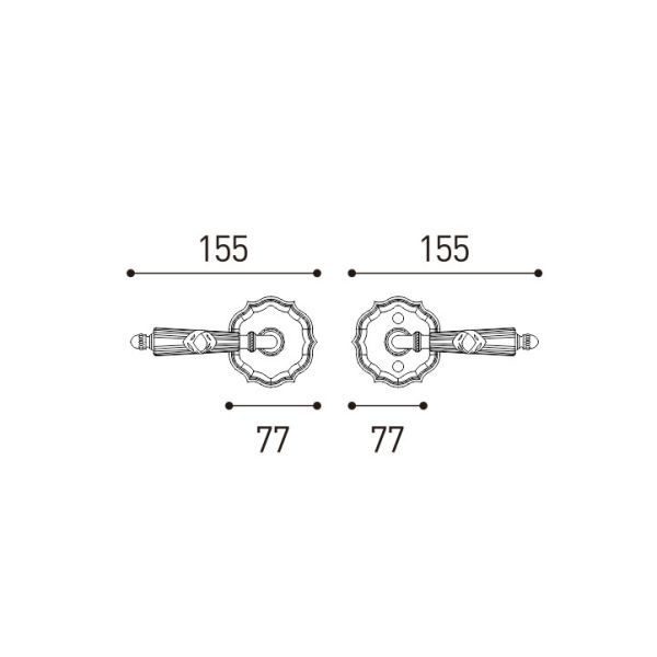 77mm American Door Handles