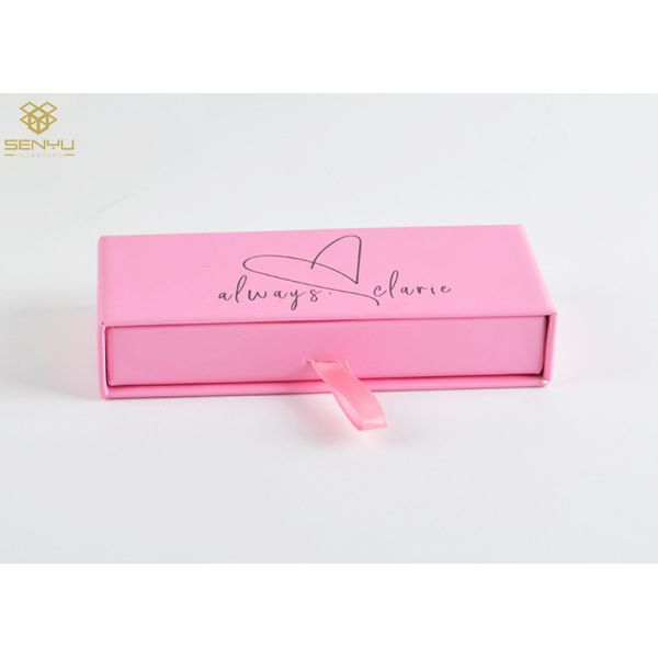 Handmade Cardboard Paper Gift Box Packaging Eyelash Drawer Boxes Sliding Package For Cosmetic