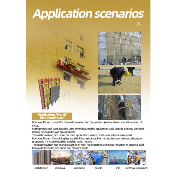 Rock Wool Insulation Board – Class A1 Fireproof Thermal and Acoustic Insulation for Building